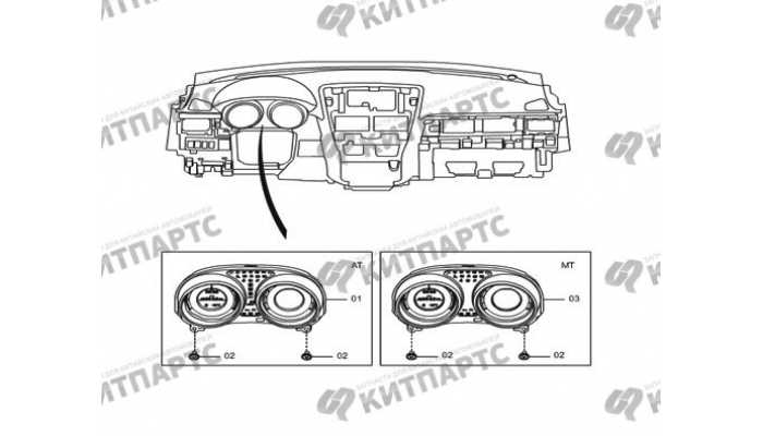 Комбинация приборов FAW Besturn X80